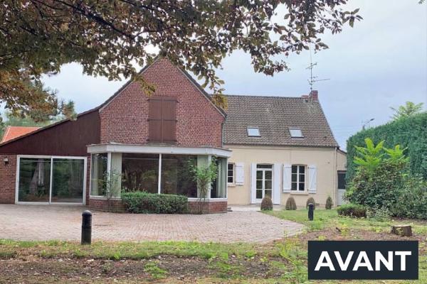 Maison de campagne individuelle à rénover, beaux volumes ! C